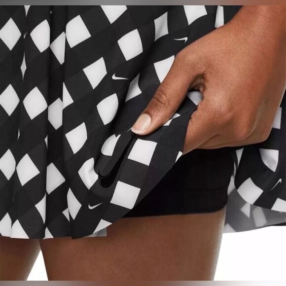 Nike Dri-FIT Club Printed Black White Tennis Skort Women’s Size M DX1142-010 NWT - Picture 6 of 6